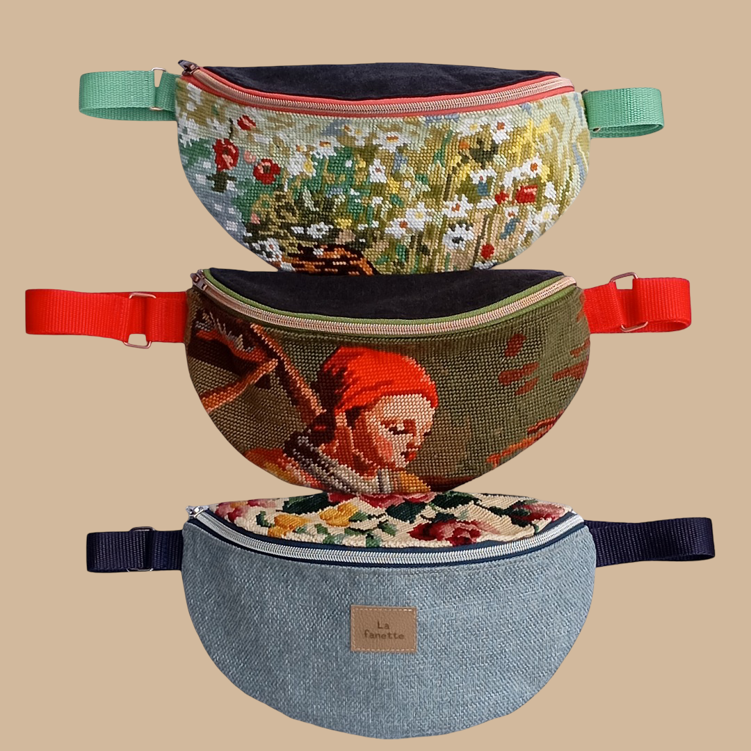 Sac Banane Canevas Upcycling