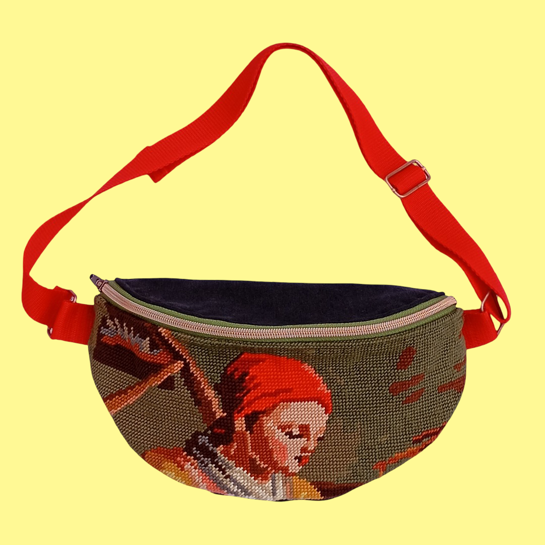 Sac Banane Canevas Upcycling