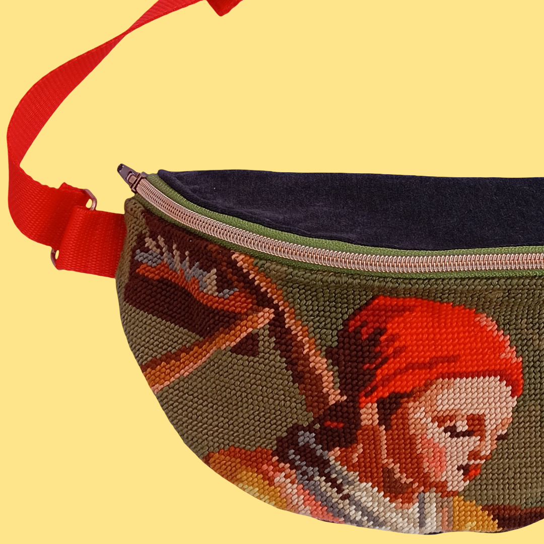 Sac Banane Canevas Upcycling