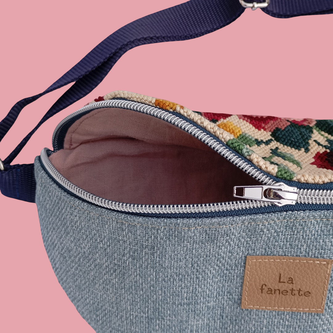Sac Banane Canevas Upcycling
