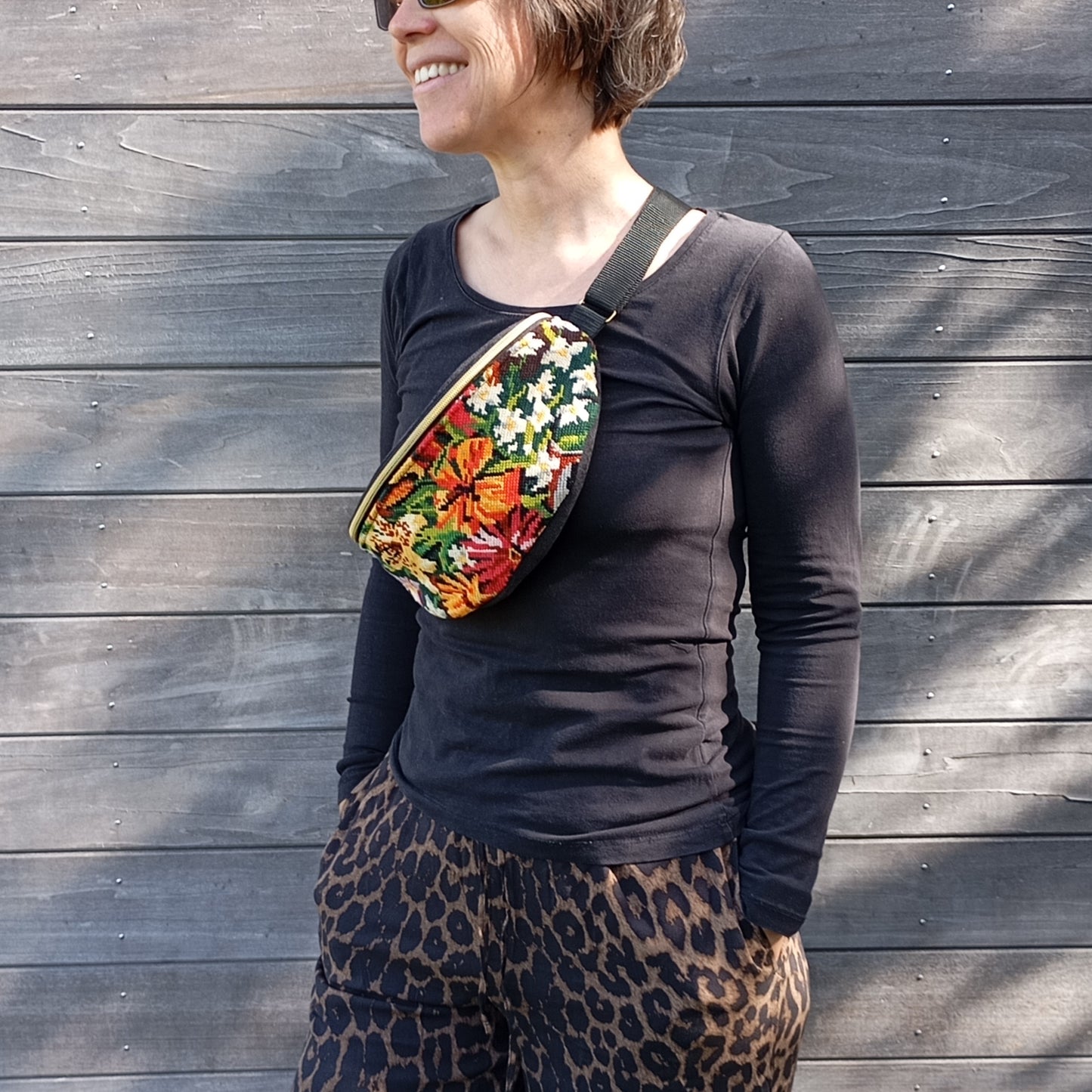 Sac Banane Canevas Upcycling